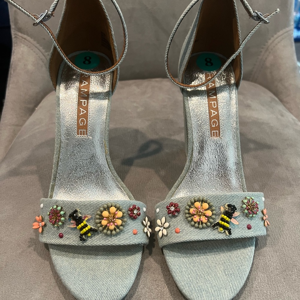 Denim sandal